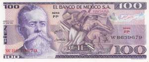 Mexiko p.66a FP 100 Pesos 1974